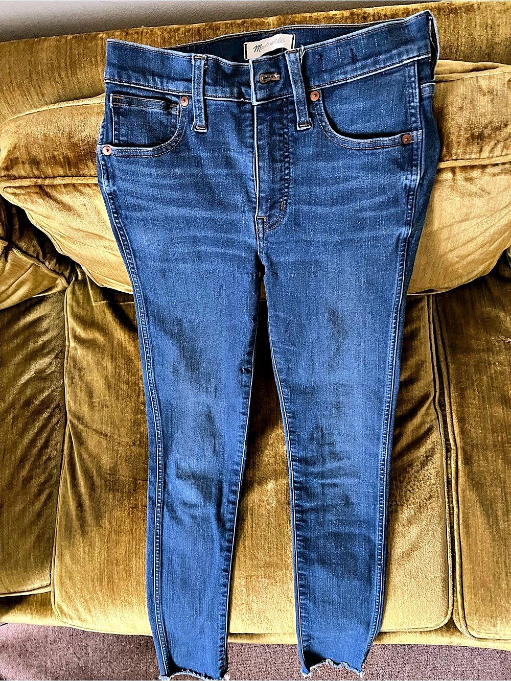 Madewell 10" High-Rise Skinny Jeans Blue Waist 27